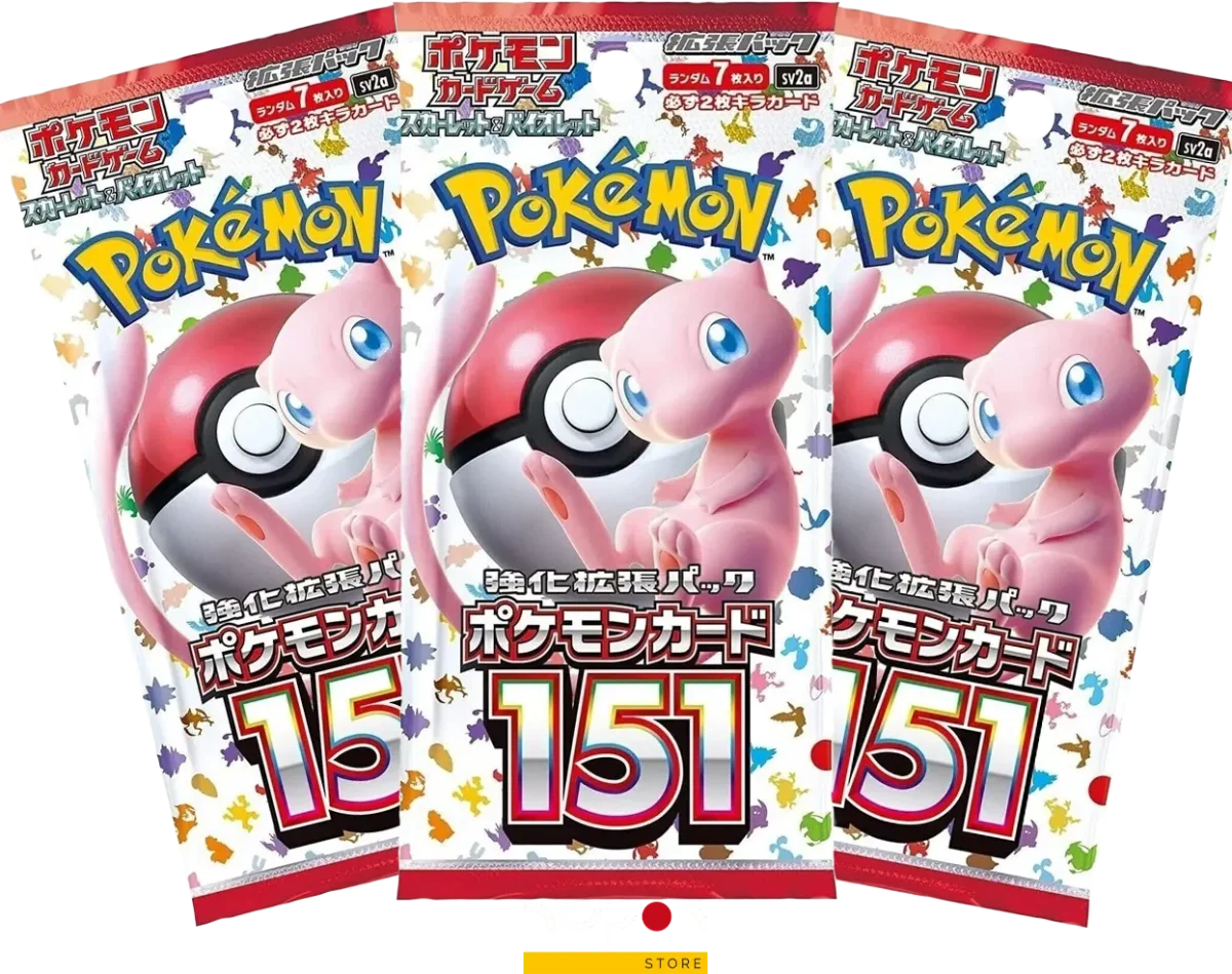 Pack de 3 sobres Pokémon Card 151 [Edición Japonesa]